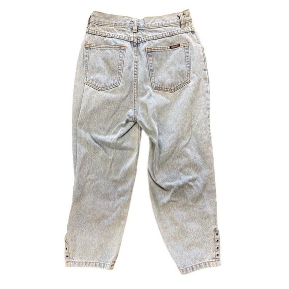 Jordache No Exit Painted Graffiti High Waist Denim Capri Pants SIZE 9/10 VINTAGE - Picture 3 of 6